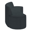 Ver imagem 2 de Sofá 5 Lugares para Sala de Estar Living 280cm Koane D06 Bouclê Cinza Escuro - Mpozenato