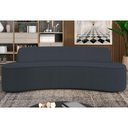 Ver imagem 4 de Sofá 5 Lugares para Sala de Estar Living 280cm Koane D06 Bouclê Cinza Escuro - Mpozenato