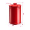 Lixeira banheiro e cozinha vermelha aço galvanizado 10 L - 2