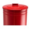 Lixeira banheiro e cozinha vermelha aço galvanizado 10 L - 6