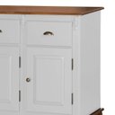 Ver imagem 2 de Balcão Buffet 4 Portas 3 Gavetas 60805 Hannover Linz Móveis - Branco/imbuia Glazer