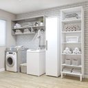 Ver imagem 1 de Lavanderia Modulada Campinas 2 Arm 1 Pta 9 Prat Kaiki Móveis Branco