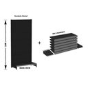 Ver imagem 2 de Gondola Parede 196 Amapa Flex Inicial Preto 7 band PE Cinza - Amapá