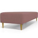 Ver imagem 6 de Puff Decorativo Sala de Estar Bali W01 Pés Palito 210x60cm Suede Rosê - Lyam Decor