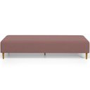 Ver imagem 3 de Puff Decorativo Sala de Estar Bali W01 Pés Palito 210x60cm Suede Rosê - Lyam Decor