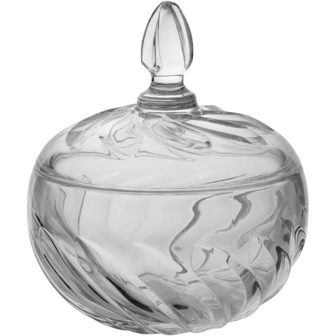VICENZA POTICHE 15x9x9cm CRISTAL ECO TRANSP