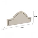 Ver imagem 3 de Cabeceira King Luxo 193X60 Off White Tachas Fumê