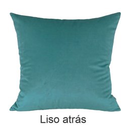 Kit 2 Capas para Almofada Drapeada em Veludo Quadrada 60x60 Várias Cores Cor:tiffany - 5