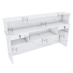 BALCÃO LOJA CAIXA M209.2021.B 100% MDF (LOJA, ATENDIMENTO) MUNDI MOVEIS - 5