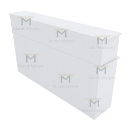 BALCÃO LOJA CAIXA M209.2021.B 100% MDF (LOJA, ATENDIMENTO) MUNDI MOVEIS - 4