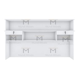 BALCÃO LOJA CAIXA M209.2021.B 100% MDF (LOJA, ATENDIMENTO) MUNDI MOVEIS - 6