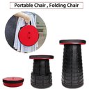 Ver imagem 5 de Mini Cadeira Dobrável Vermelha Camping Pesca Portátil 130kg