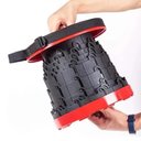 Ver imagem 4 de Mini Cadeira Dobrável Vermelha Camping Pesca Portátil 130kg