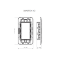 Ver imagem 3 de Conjunto 1 Interruptor Simples + 1 Interruptor Paralelo 4x2 Tramontina Liz