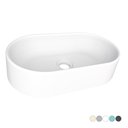 Ver imagem 3 de Cuba de Apoio para Banheiro em Mármore Sintético Nimbus Branco - Cozimax