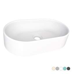Cuba de Apoio para Banheiro em Mármore Sintético Nimbus Branco - Cozimax - 3
