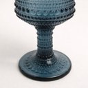 Ver imagem 3 de Conjunto de 6 Taças de Vidro Azul com Bolhas 290ml