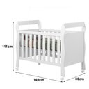 Ver imagem 5 de Berço Americano Mini Cama Soninho Branco Acetinado - Tigus Baby