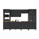 Ver imagem 2 de Cozinha Modulada 6 Peças 100% MDF Bari Chumbo