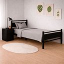Ver imagem 1 de Cama Juvenil Solteiro Lilly com Colchão Solteiro 88cm Espuma D20 Klm Móveis
