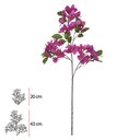 Ver imagem 3 de Flor Bougainville Permanente X42 Purpura 78cm Florarte