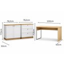 Ver imagem 3 de Conjunto de Escritório Composto 3 Peças 100% MDF Office