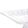 Prato C/pé para Bolo de Cristal Quadratta Transparente 19x10cm Lyor - 2