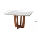 Ver imagem 3 de Mesa Patros 120 Cm Madeira E Vidro Mobillare