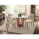 Ver imagem 2 de Mesa Patros 120 Cm Madeira E Vidro Mobillare