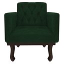 Ver imagem 7 de Kit Diva Recamier Juliana 160cm Lado Esquerdo e 02 Poltronas Classic Suede Verde - Amarena Móveis