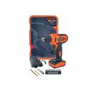 Ver imagem 1 de Parafusadeira/furad Bateria Bed 12v Biv+13 Pcs+cx Transp