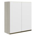 Ver imagem 1 de Armario Aereo 2 Portas Mdf 60 Cm Kali 12205 Bianco Toq Branco Uv Nicioli