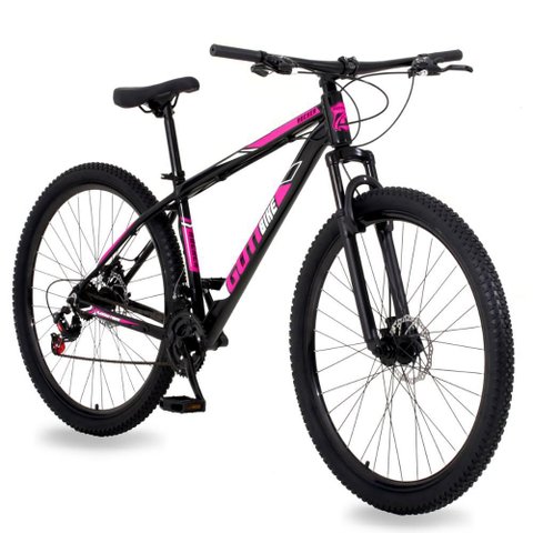 Bicicleta Aro 29 Gott 21 Marchas Câmbio Traseiro Shimano - Preto/rosa - 21