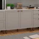 Ver imagem 1 de Balcão de Cozinha Genialflex Iluminata sem Tampo Branco Fendi