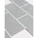 Ver imagem 2 de Pastilha Adesiva 3d Alto Relevo Decorativa Lorben Lavável Resinada Cinza com Rejunte Branco