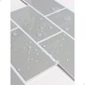 Pastilha Adesiva 3d Alto Relevo Decorativa Lorben Lavável Resinada Cinza com Rejunte Branco - 2