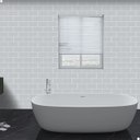 Ver imagem 5 de Pastilha Adesiva 3d Alto Relevo Decorativa Lorben Lavável Resinada Cinza com Rejunte Branco