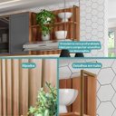 Ver imagem 3 de Prateleira Parede Industrial 80cm em Aço com Painel Ripado Cor:nogal