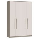 Ver imagem 2 de Guarda-Roupa Modulado 4 Portas Elegance Cinza/Niquel/Blanc