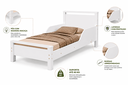 Ver imagem 4 de Mini Cama Infantil com Pés em Madeira Maciça com Colchão Ortobom Incluso e Laterais de Segurança