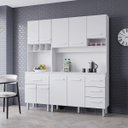 Ver imagem 1 de Kit Cozinha Compacta Vitória 178 cm 5 Portas 4 Gavetas Moblis: Branco