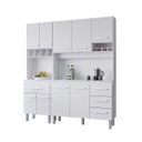 Ver imagem 3 de Kit Cozinha Compacta Vitória 178 cm 5 Portas 4 Gavetas Moblis: Branco