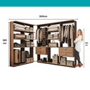 Ver imagem 7 de Closet Canto 4 Gavetas Alasca Freijó Carraro