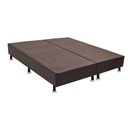 Ver imagem 2 de Base Box Sommier Bipartido 30Cm Super King Em Corino Marrom