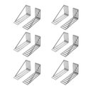 Ver imagem 1 de Kit 6 Pares Suporte para Cabeceira de Cama Box com Parafusos