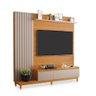 Painel Ripado Estante Tv até 65 Pol Rack com Porta Jacarta Freijó - Mani - 2