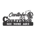 Ver imagem 1 de Placa Quadro Cantinho do Churrasco Personalizada Mdf 60x30cm