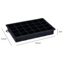 Ver imagem 3 de Kit 5 Formas de Gelo Silicone 24 Cubos Preto Weck Maleável Bar Restaurantes