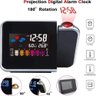 Relógio Projetor Despertador Led Digital Hora Temperatura Estação Meteorológica Soneca - 2