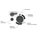 Ver imagem 6 de Batedeira Planetária Profissional Eclair 10 Velocidades 5l 1500w Bp-500 Vermelha Bivolt - Braesi